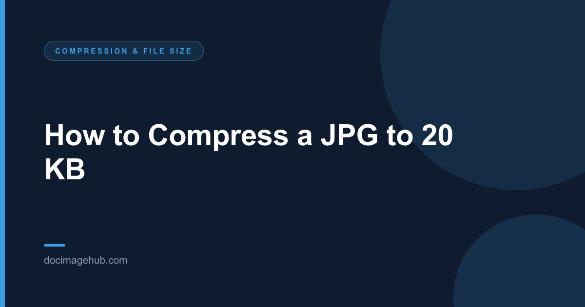 How to Compress a JPG to 20 KB