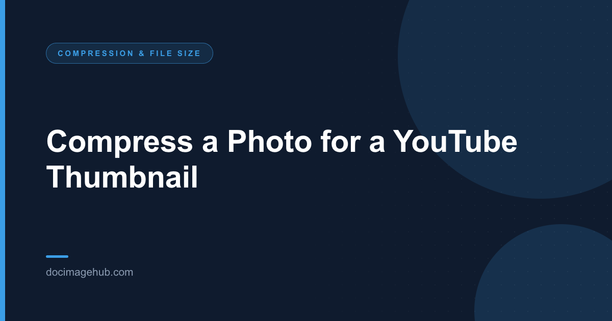 Compress a Photo for a YouTube Thumbnail