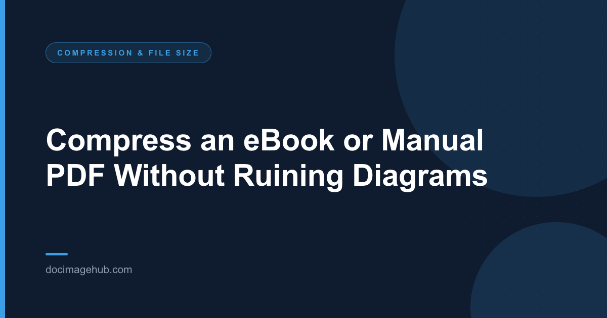Compress an eBook or Manual PDF Without Ruining Diagrams