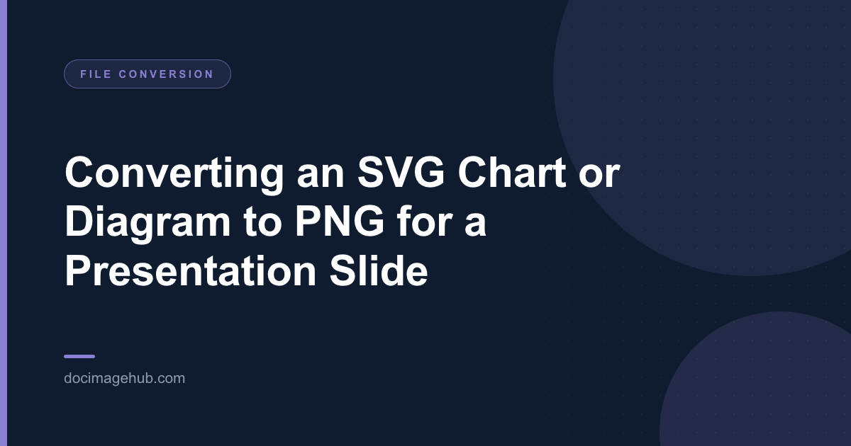 Converting an SVG Chart or Diagram to PNG for a Presentation Slide