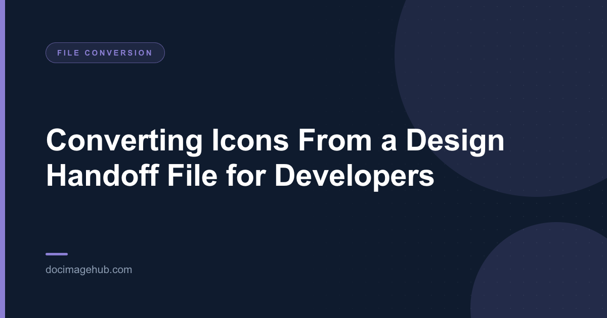 Converting Icons From a Design Handoff File for Developers