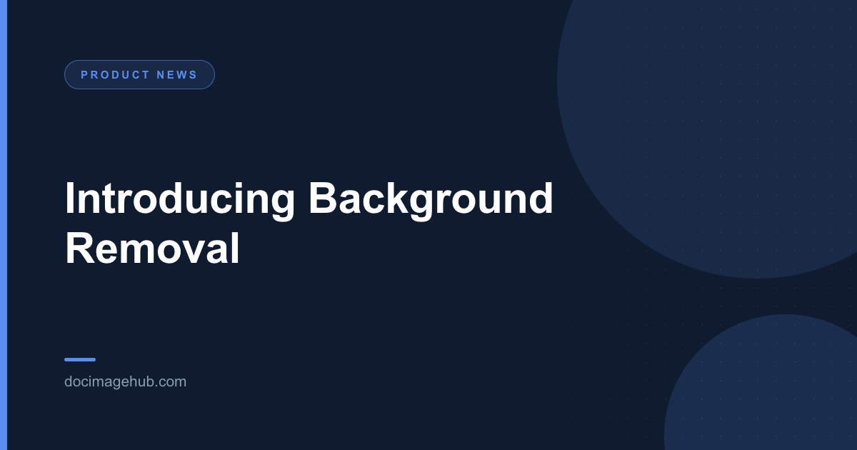 Introducing Background Removal