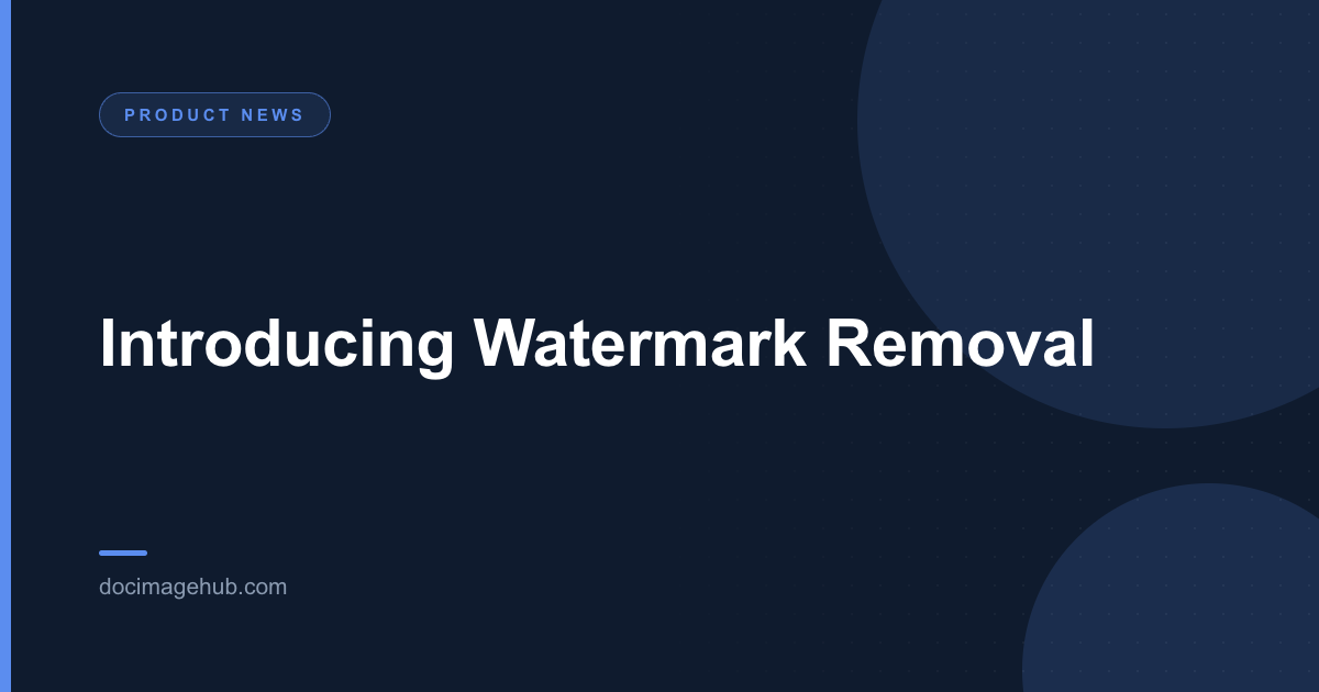 Introducing Watermark Removal